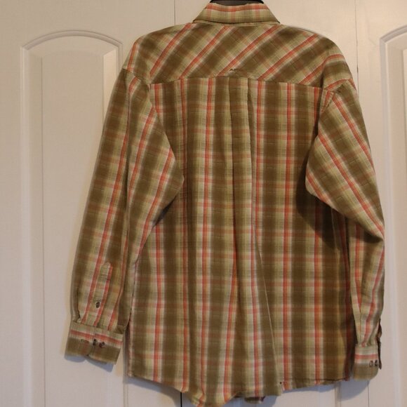 Ariat Men's Plaid Button Down Cotton/Polyester Blend Size Medium - Picture 14 of 16